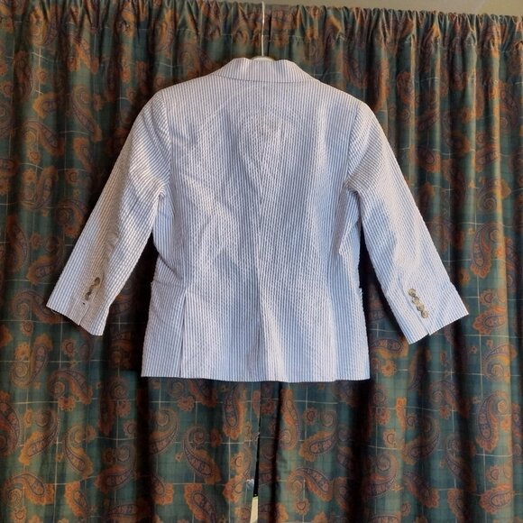 Isaac Mizrahi women's striped Blazer size 6p - Picture 4 of 7